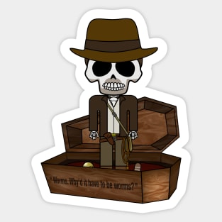 "Bone Idols" Casket No.19 - Indiana Bones Sticker